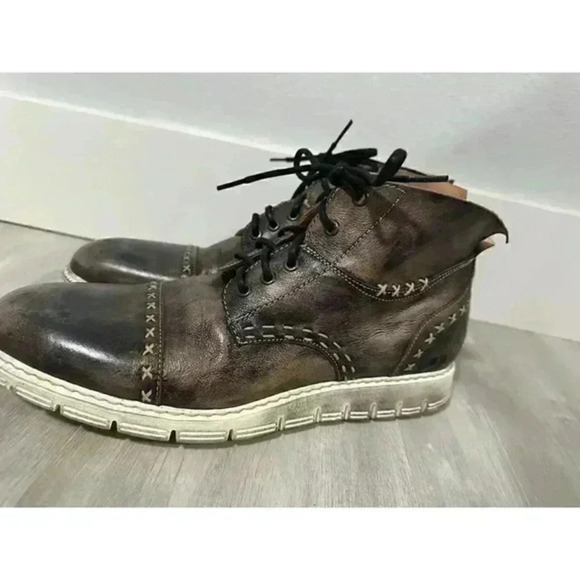 Bed Stu casual Men's Bowery Sneaker Boot -‎ Black Driftwood Us 10 - Picture 5 of 9
